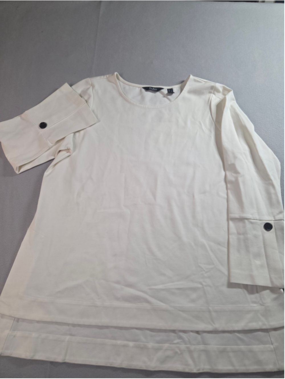 Women's Du Jour Long Sleeve Tee White Size L